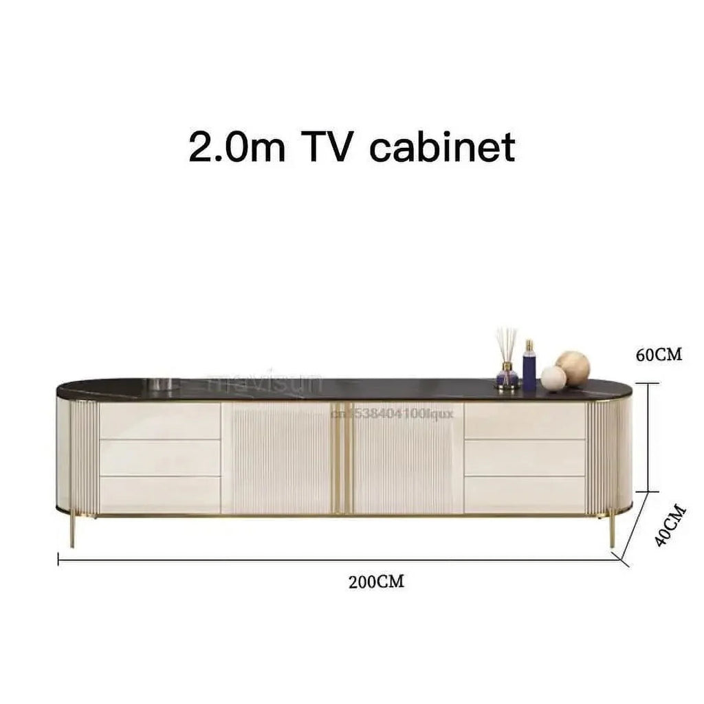 Italian Style Light Luxury Coffee Table TV Cabinet B1167