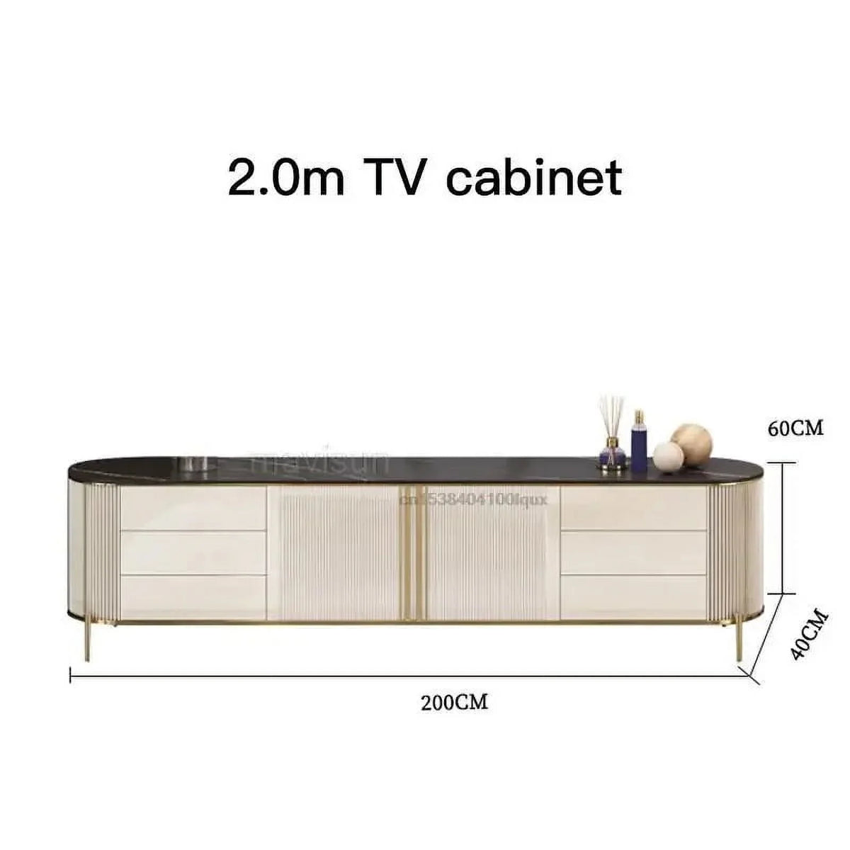 Italian Style Light Luxury Coffee Table TV Cabinet B1167