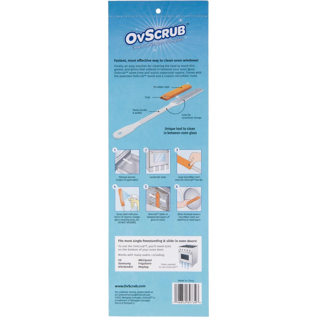 Oven Glass Cleaner with Microfiber Cloth, 1 Pack D684