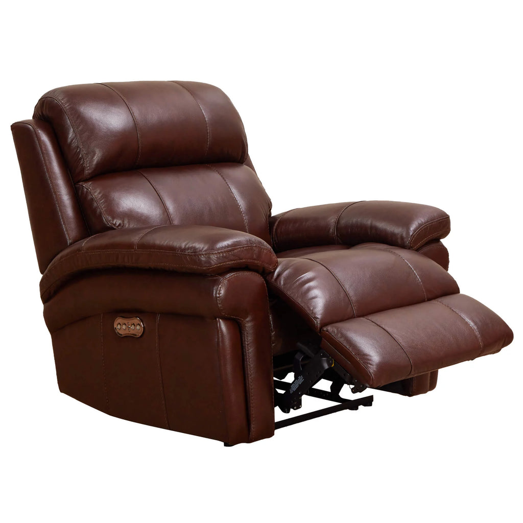 Brown Leather Recliner Loveseat Q619406