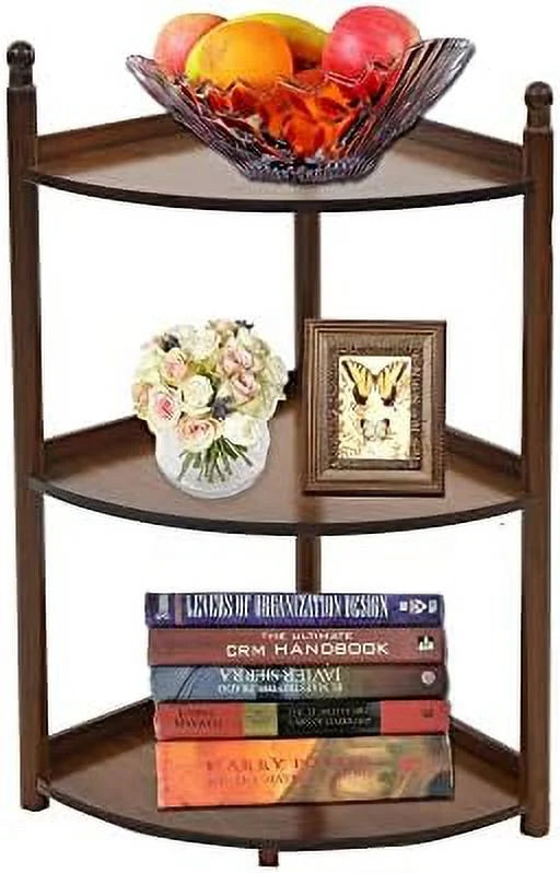 3 Tier Bamboo Corner Shelf 29 Inch V3813