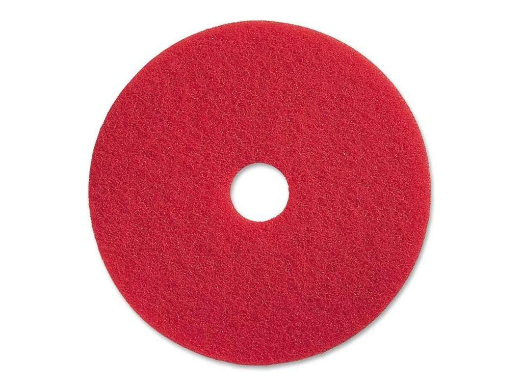 Red Buffing Floor Pad 13" Diameter 5/Carton X331