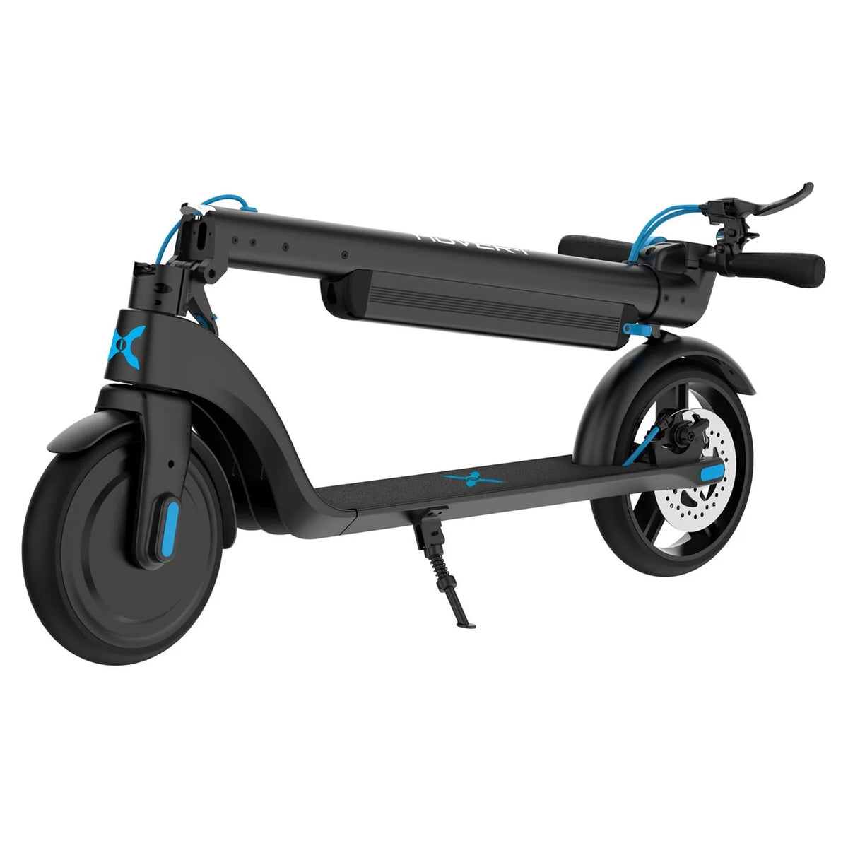 Electric Scooter with LED Headlights, 15 MPH Max Speed, 220 lbs Max Weight, Black U4722