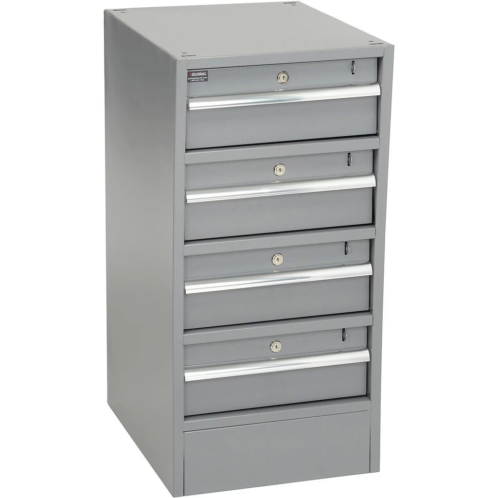 72"W x 30"D Gray 4 Drawer Maple Butcher Block Pedestal Workbench V647547