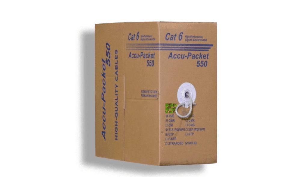 CAT6 CMR UTP Riser Solid Ethernet Cable 1000Ft J8112