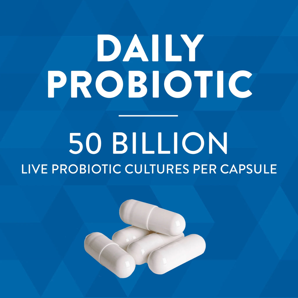 Women's Extra Strength Probiotic Capsules, 50 Billion Live Probiotics, 30 Count D61231