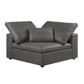 Gray Leather Match Modular Wedge G227105