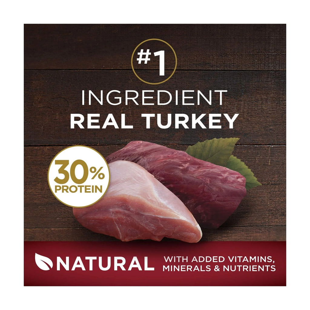 Turkey and Venison Dry Dog Food 7.4 lb Bag Pack of 16 J8728