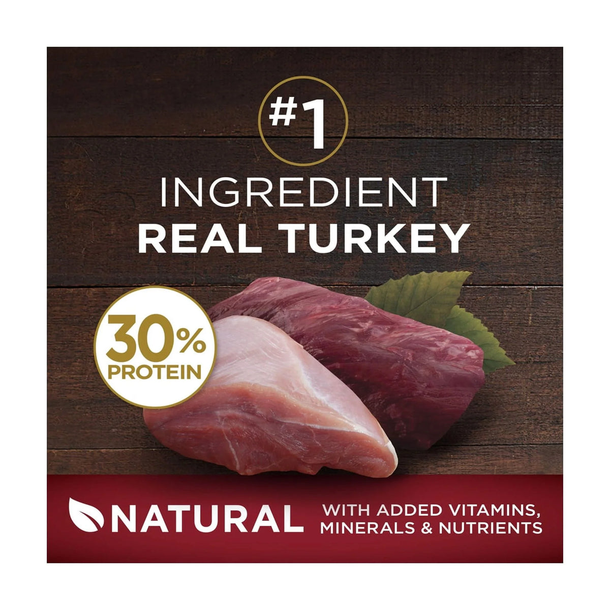 Turkey and Venison Dry Dog Food 7.4 lb Bag Pack of 16 J8728