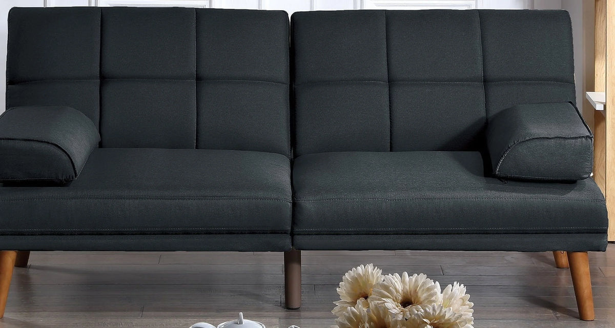 Black 2pc Sectional Sofa Set X2493