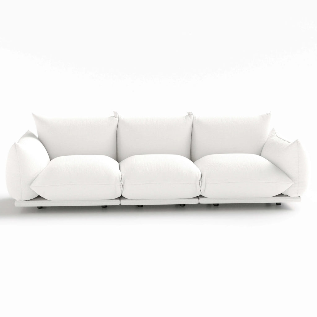White Upholstery Three Seater Sofa X444058