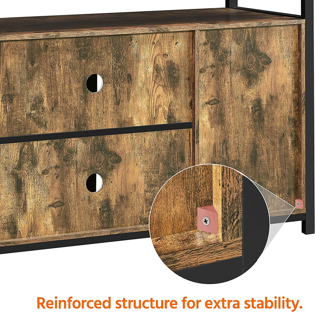 Cabinet with Sliding Barn Doors and Adjustable Shelves F9203