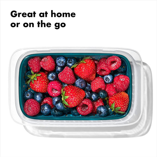 1.9 Cup Leakproof BPA Free Food Storage Container with Colander X903516