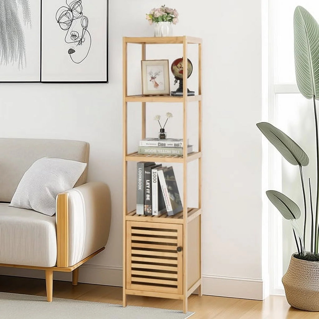 Bamboo 5 Tier Bathroom Storage Shelf G6605