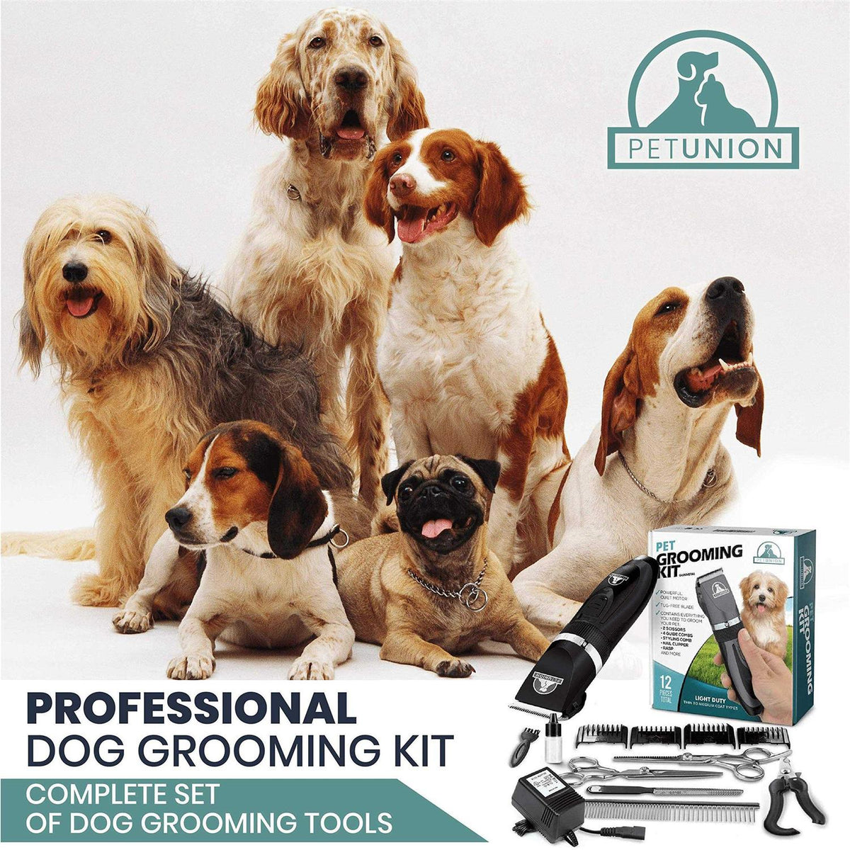 Cordless Low Noise Dog Grooming Clippers C2403