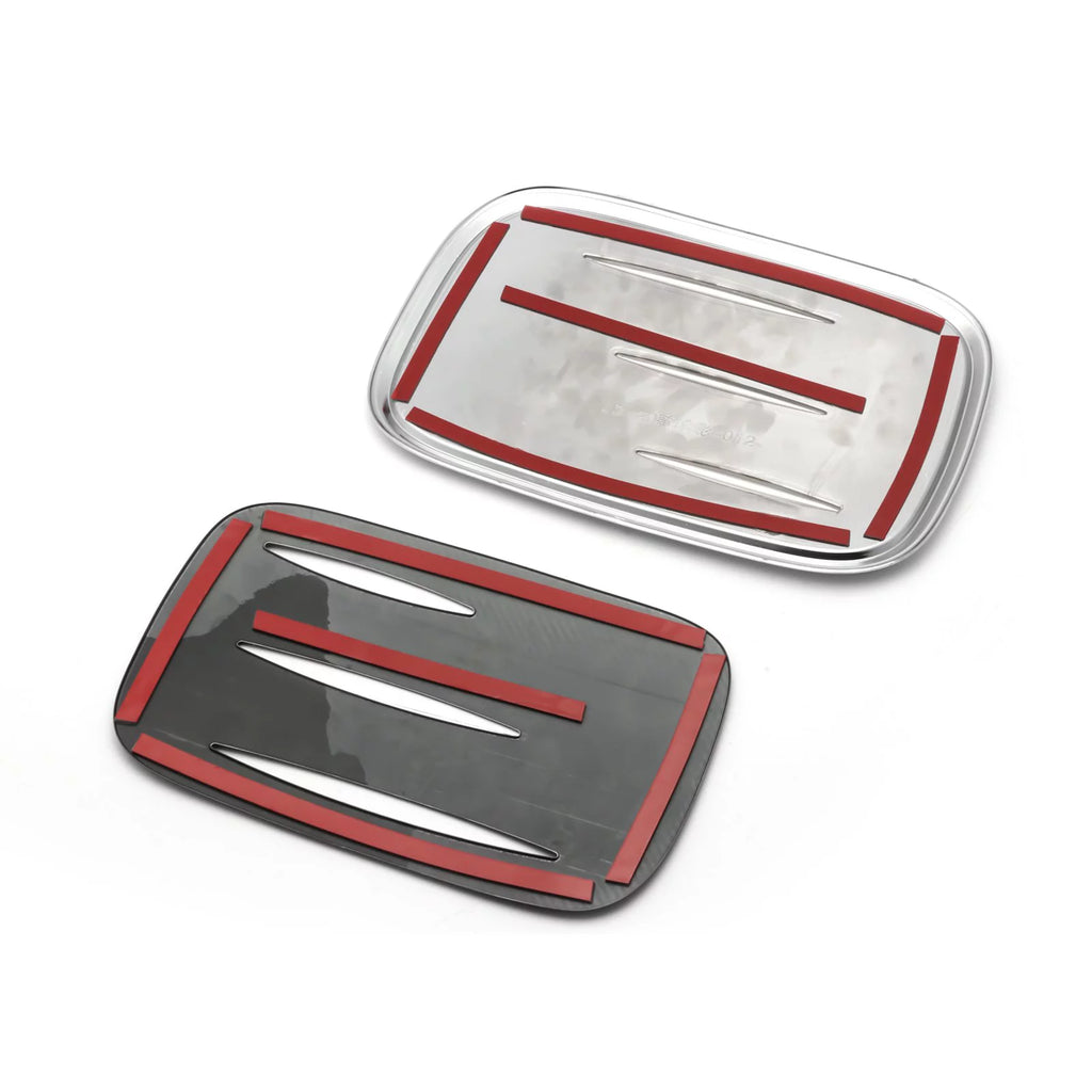 Carbon Fiber Style Fuel Tank Cover Trim Gas Cap Overlay I32698