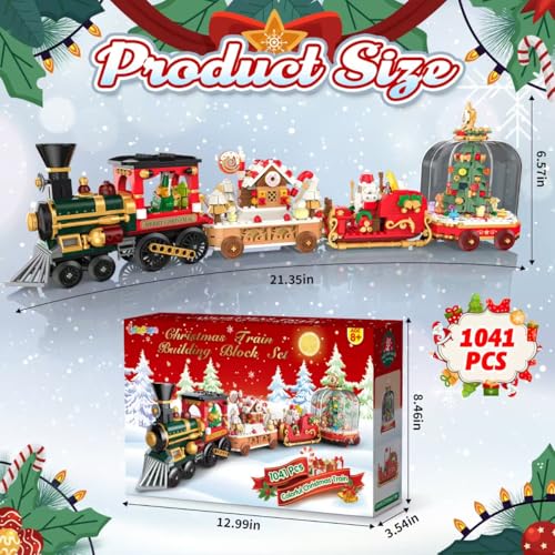 Christmas Train Building Blocks Set 1041 PCS G29608