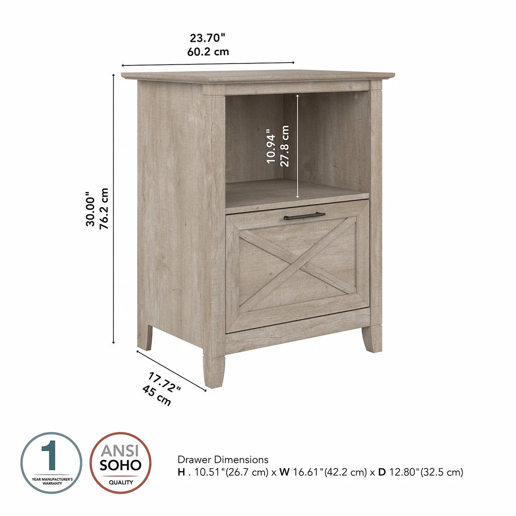 Washed Gray End Table S982