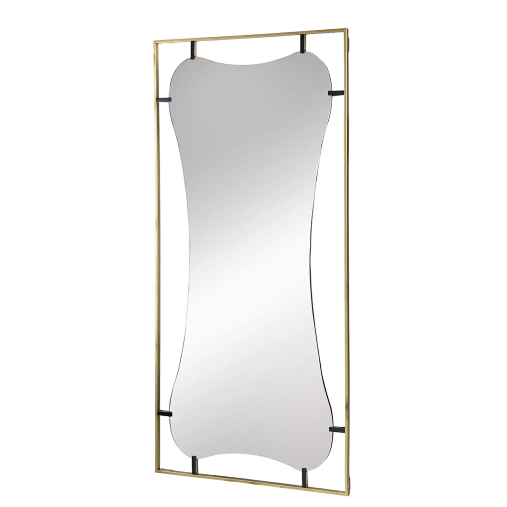 Gold Wall Mirror with Metal Frame L527236