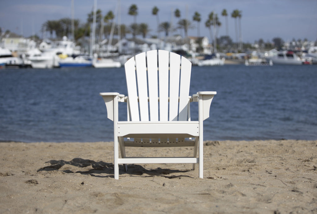 White Poly Outdoor Adirondack Chair G608022