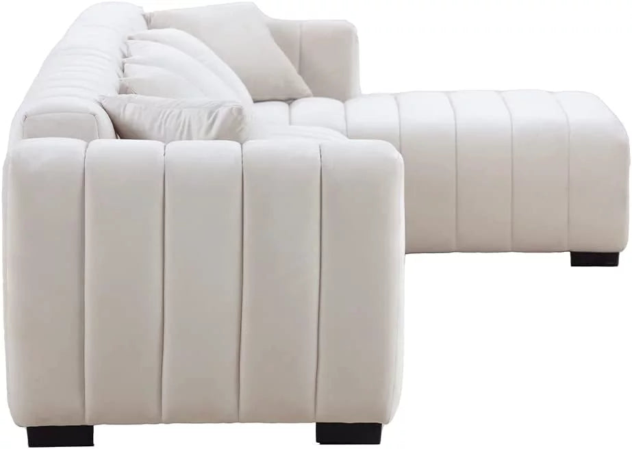 139" L Shaped Sectional Sofa with Ottoman E331