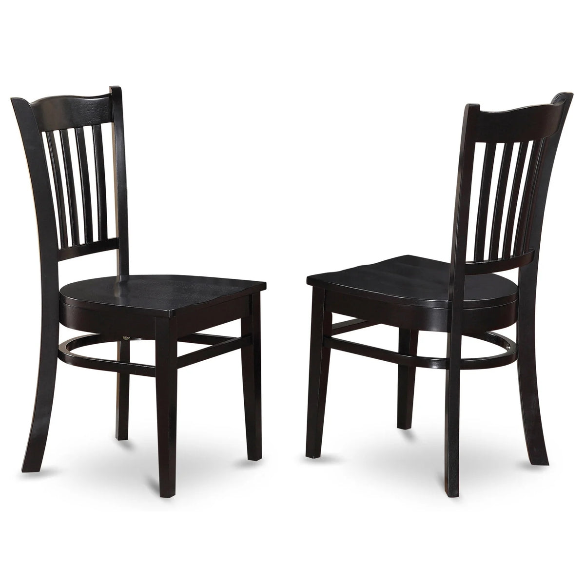 Black 5 Piece Rectangular Kitchen Table Set R89756