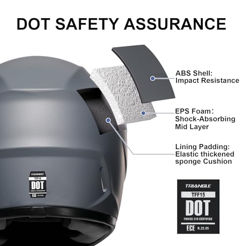 Full Face Motorcycle Helmet with Tinted and Clear Visor X5617