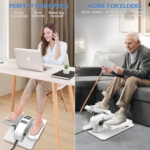 Electric Under Desk Elliptical Machine with Remote Control, 15 Adjustable Speeds N7641