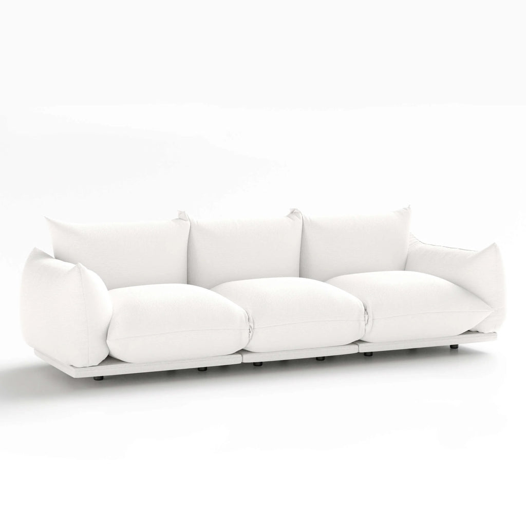 White Upholstery Three Seater Sofa X444058