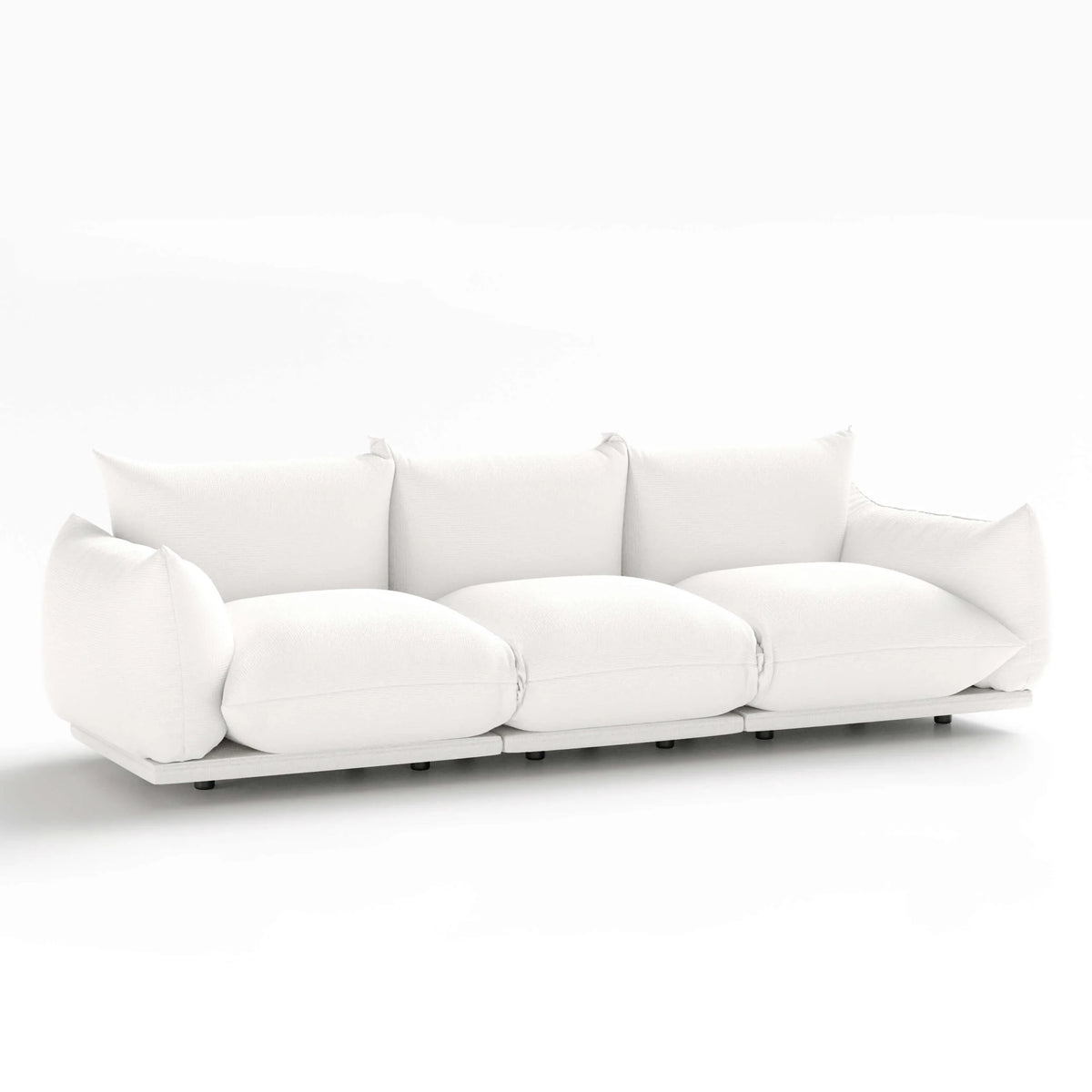 White Upholstery Three Seater Sofa X444058