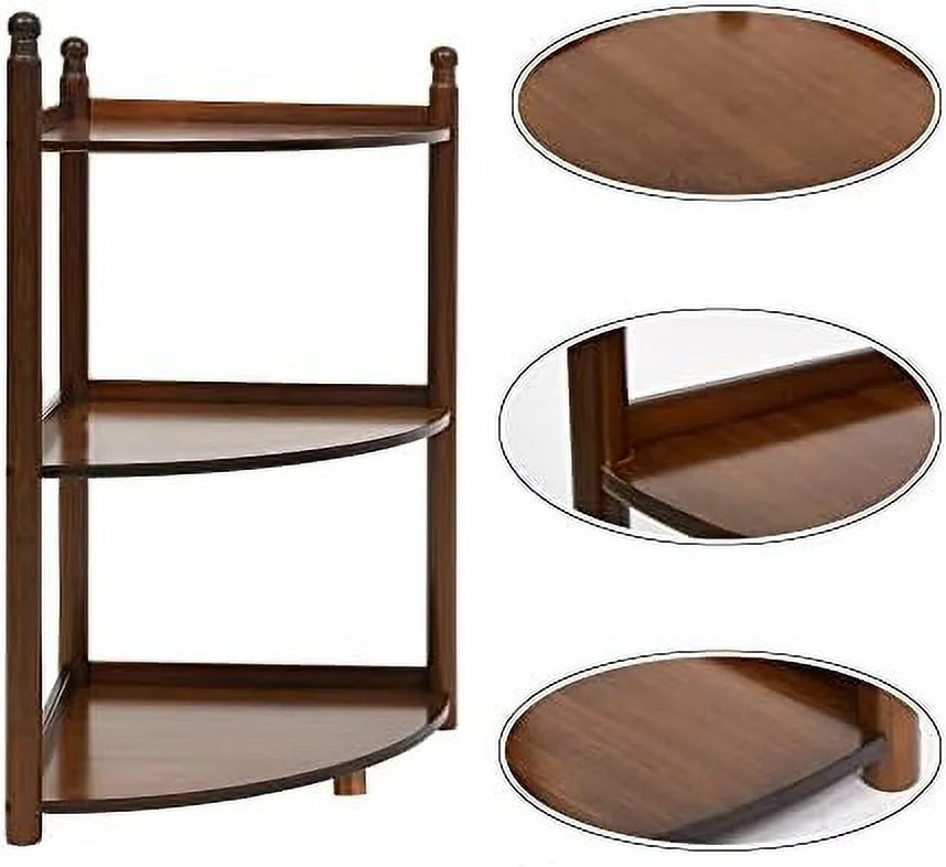 3 Tier Bamboo Corner Shelf 29 Inch V3813