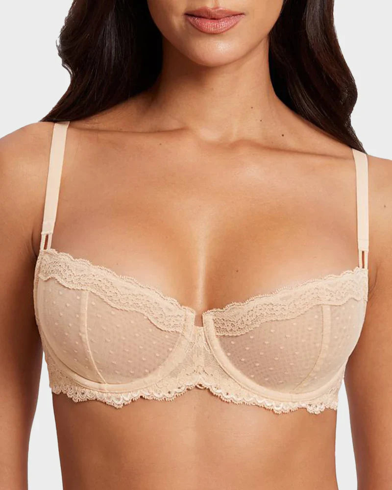 Lace Underwire Balconette Bra E2093