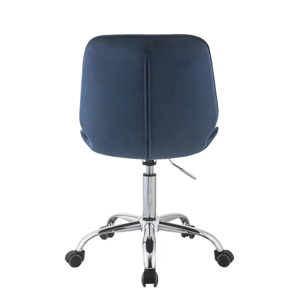 Twilight Blue Velvet Office Chair K86927