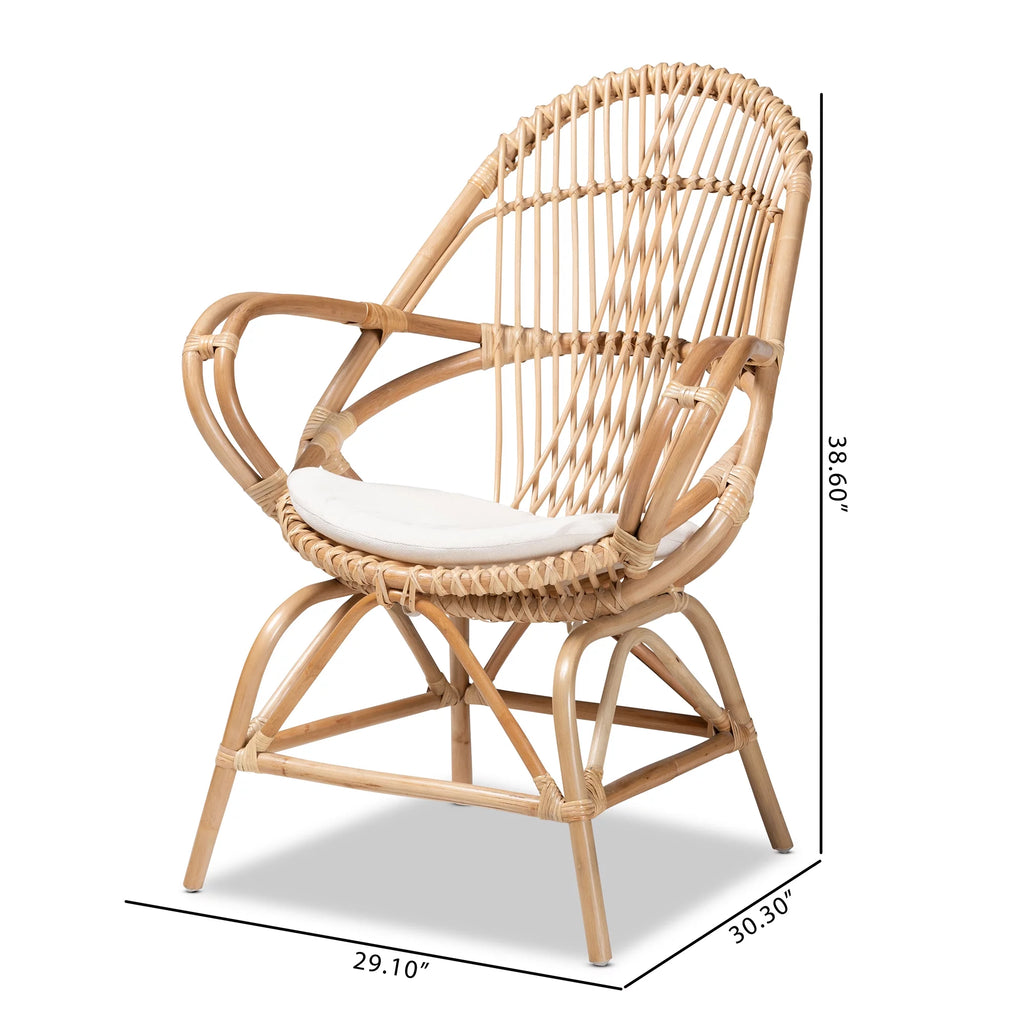 Natural Brown Club Chair E799