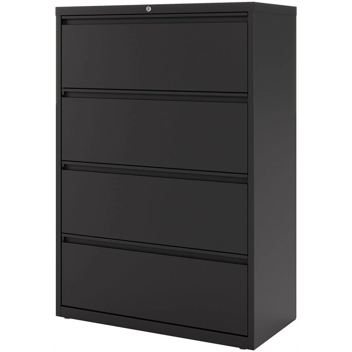 36" Wide 4 Drawer Metal Lateral File Cabinet Black E63014