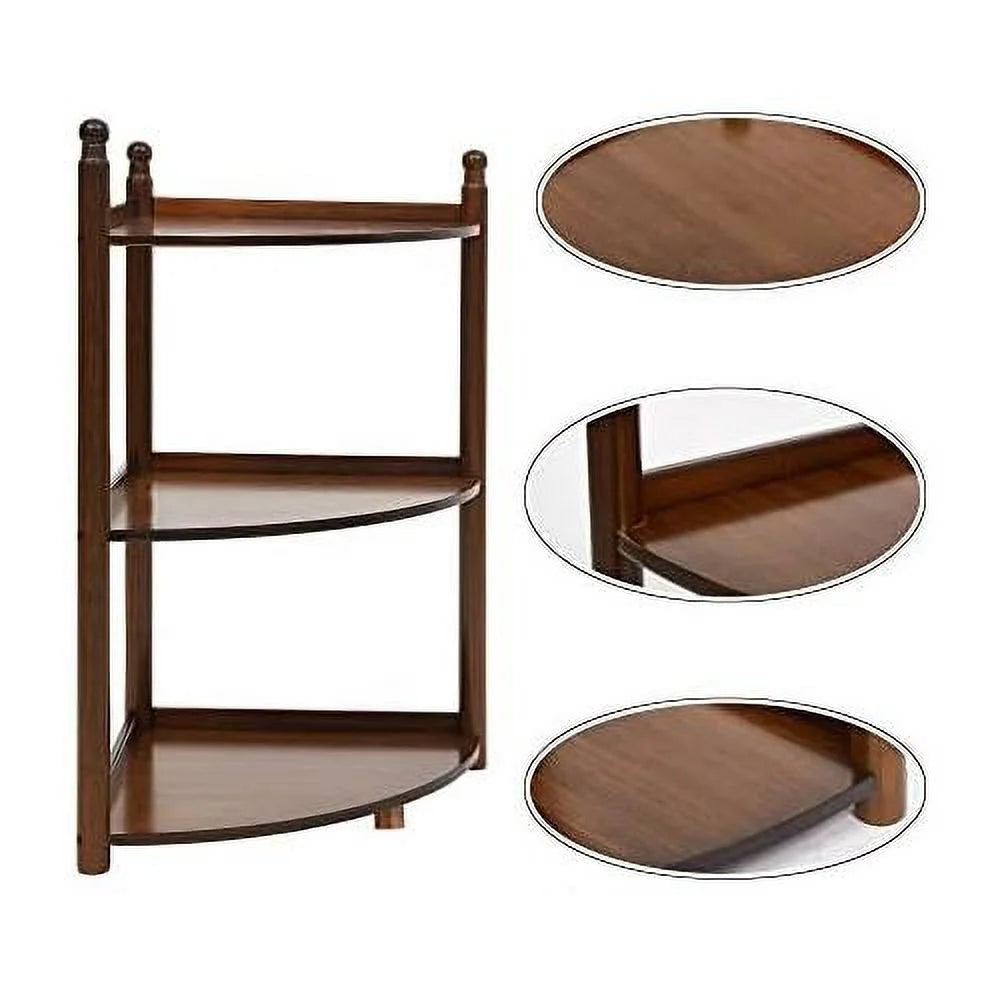 3 Tier Bamboo Corner Shelf 29 Inch V3813