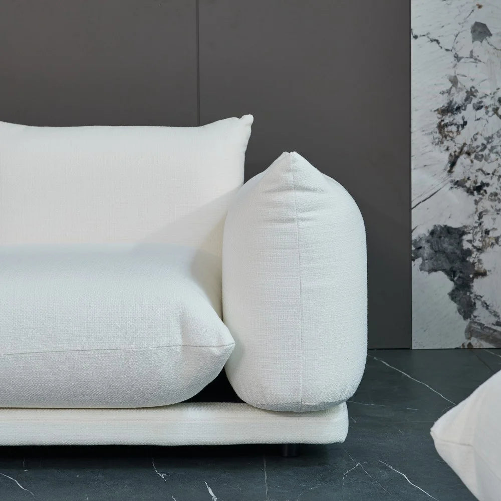 White Upholstery Three Seater Sofa X444058