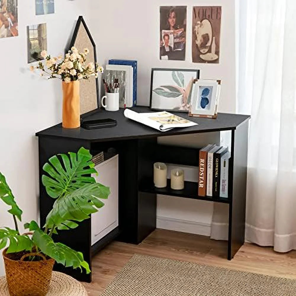 Corner Desk with Shelves N123