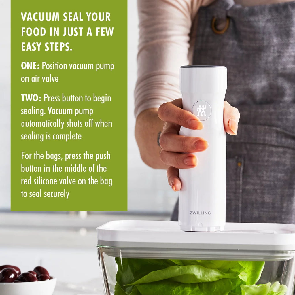 7 Pc Vacuum Sealer Starter Set with Glass Containers D3128