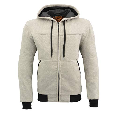 Black CE Approved Armored Riding Hoodie D20759