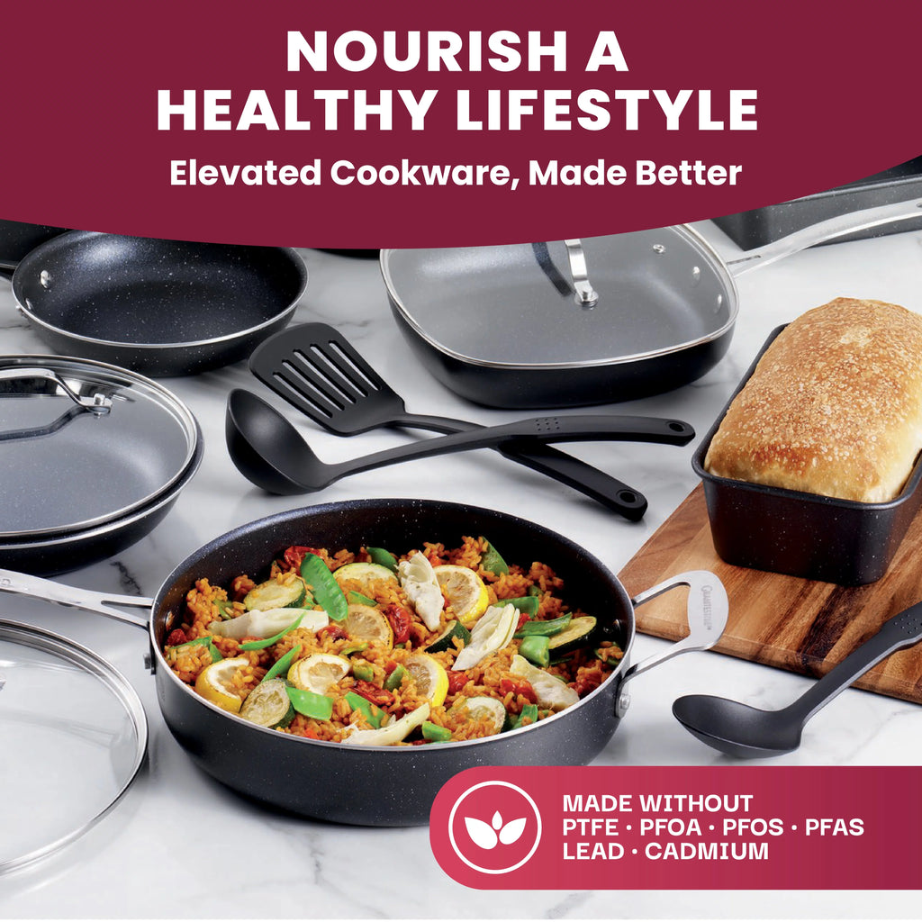 20 Pcs Nonstick Granite Stone Cookware and Bakeware Set J34757