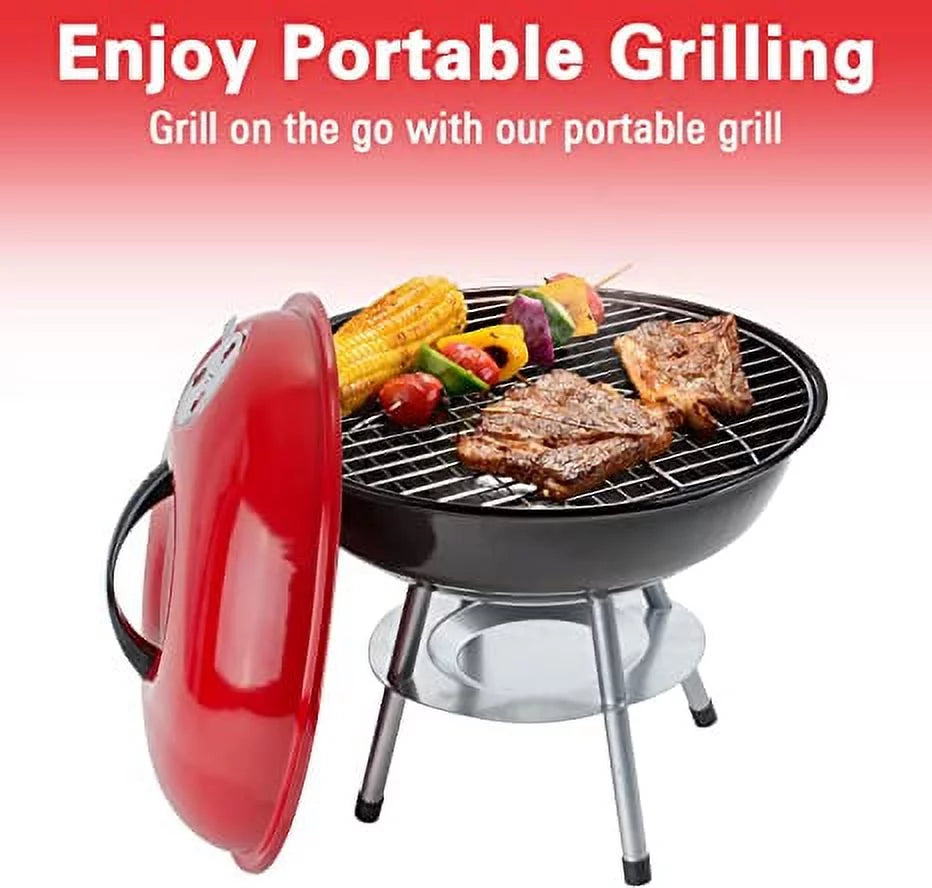 Charcoal BBQ Grill Round with Legs N391
