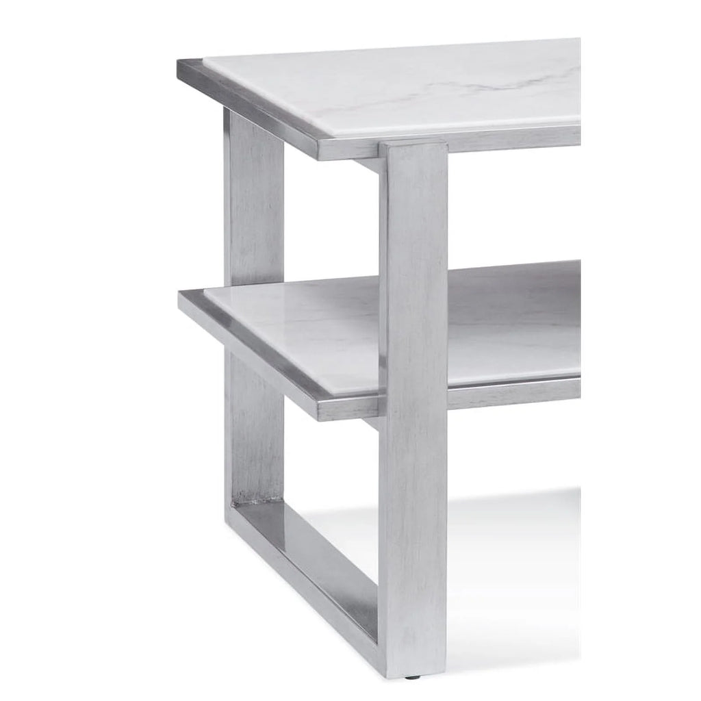 Wood and Marble End Table U752695