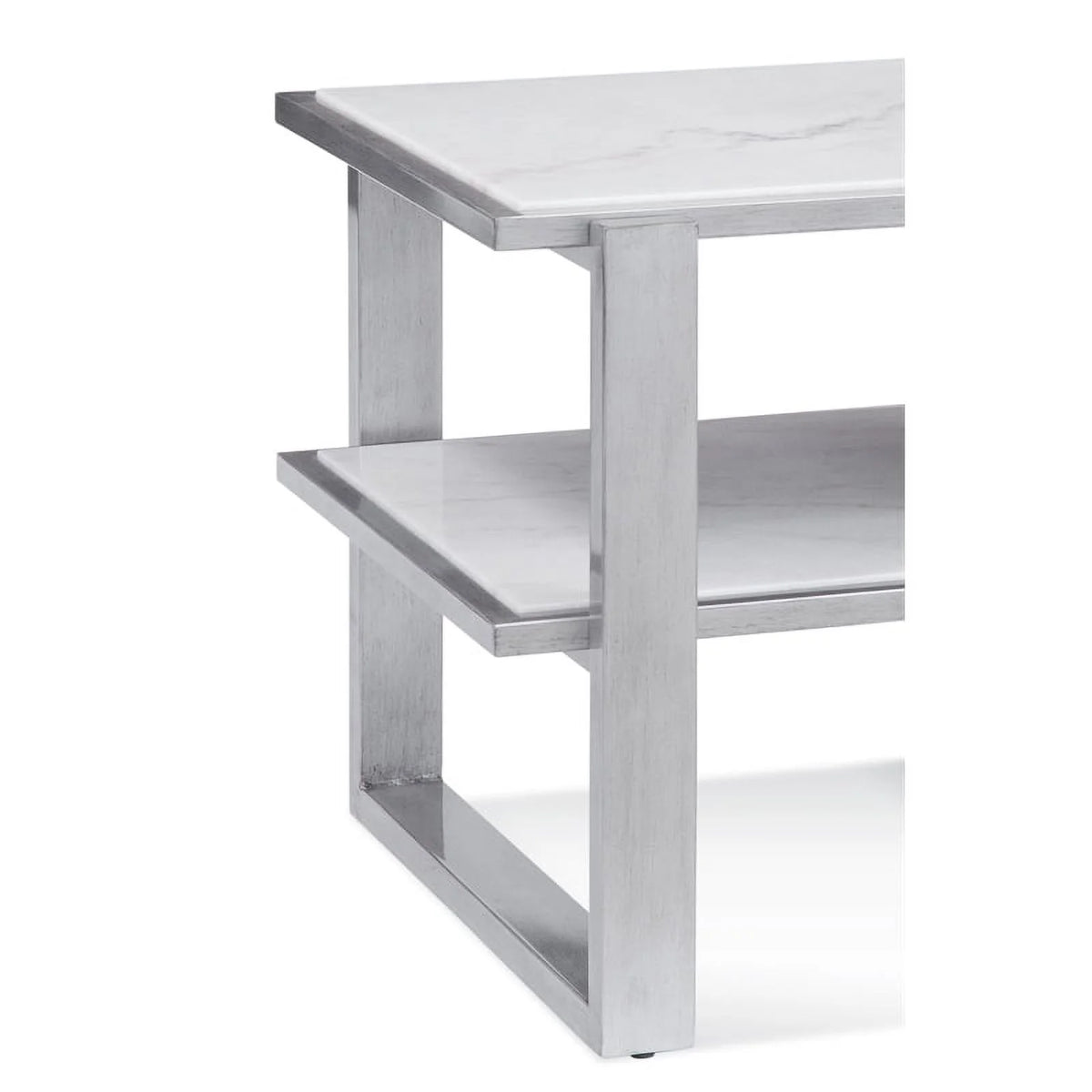 Wood and Marble End Table U752695