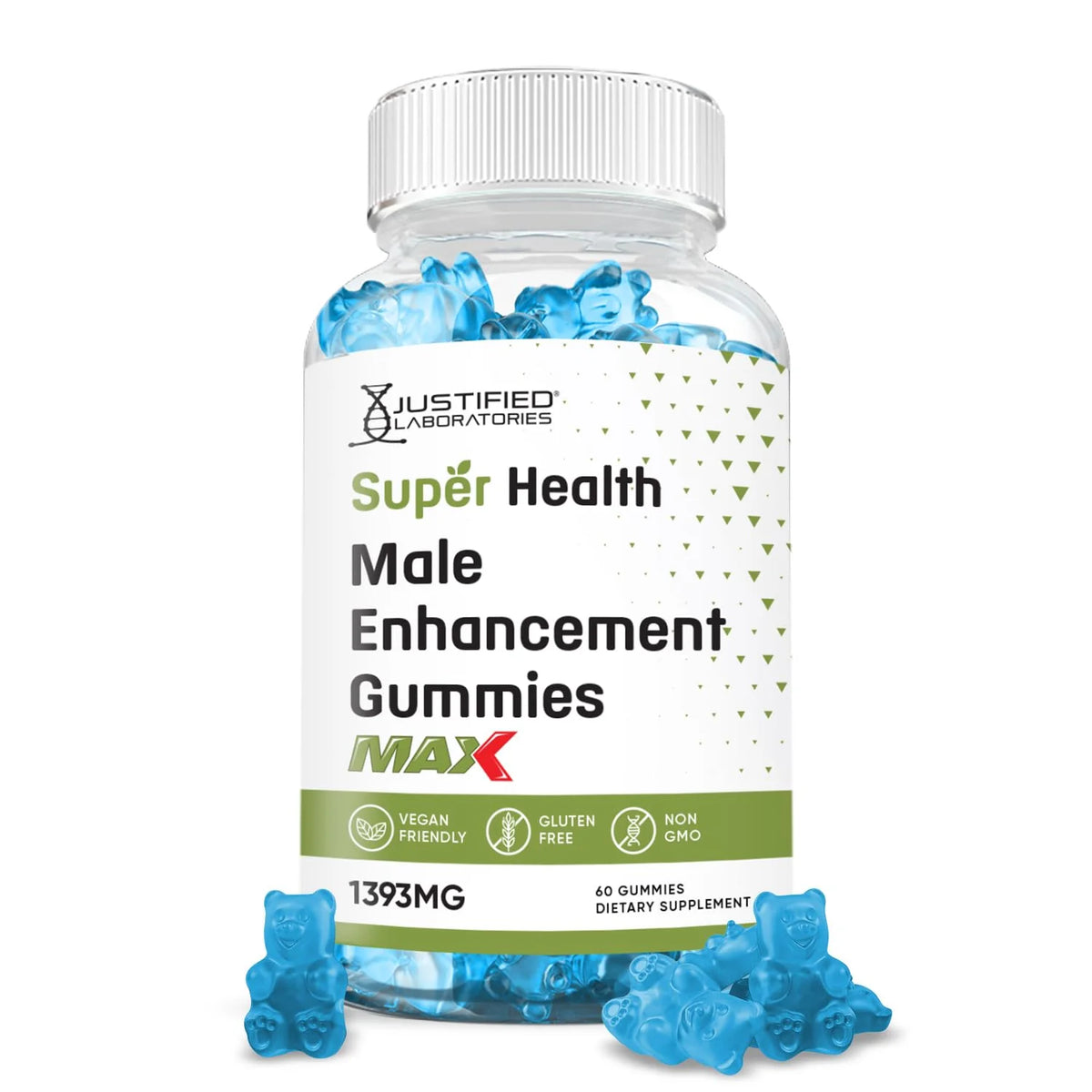 Male Enhancement Gummies 1393MG Vegan Non GMO 60 Gummys W1296