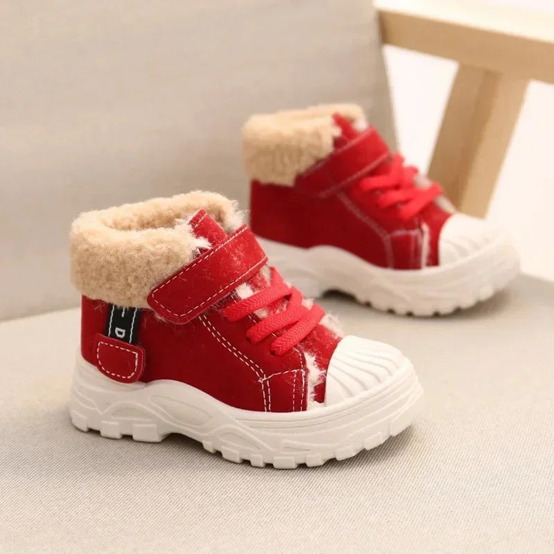 Children Warm Winter Boots Velvet Cotton Waterproof Short Boots V276109